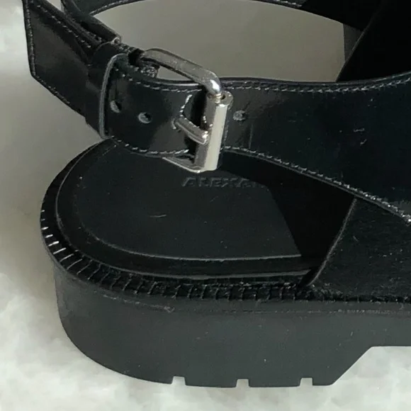 Alexander Wang Mina Oxford Calf Hair Sandal - Picture 11 of 13